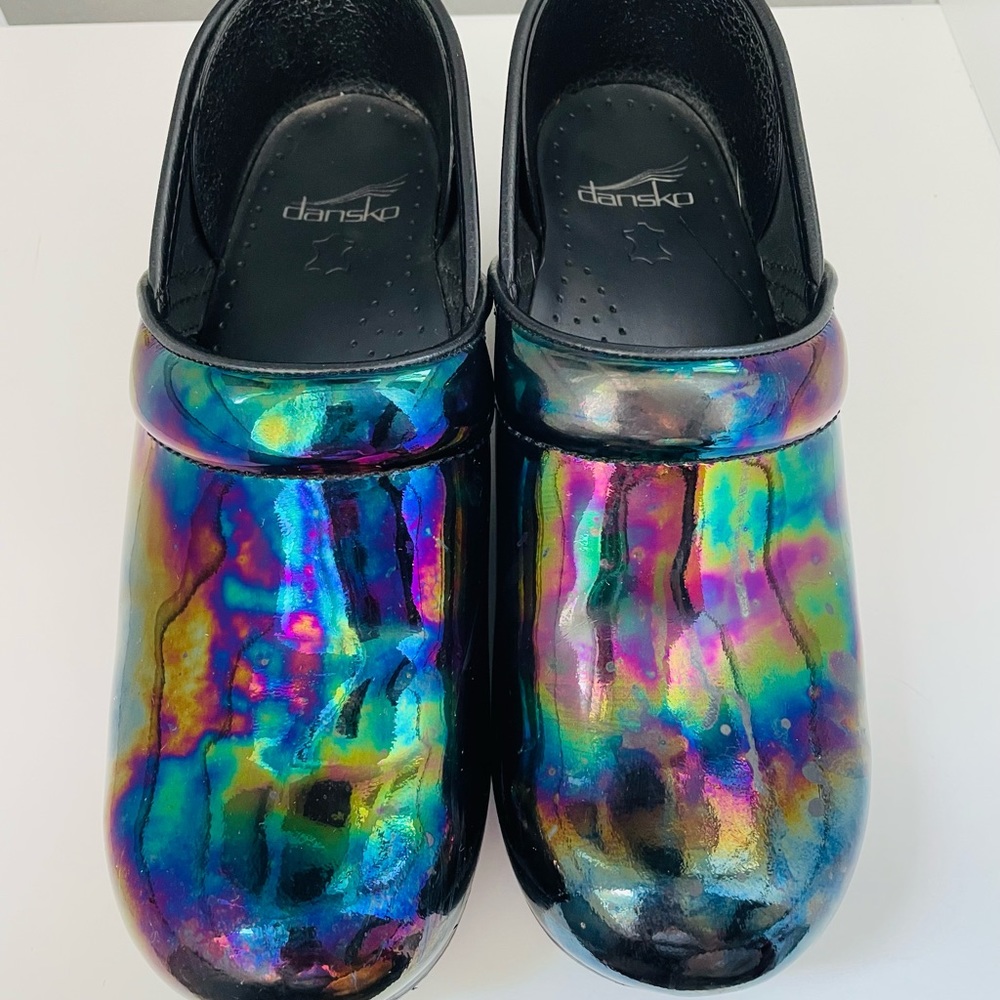 Like NEW Dansko Professional Clog in color: Petrol Patent, size: 38EU/7.5-8US.
